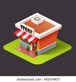 Isometric store icon