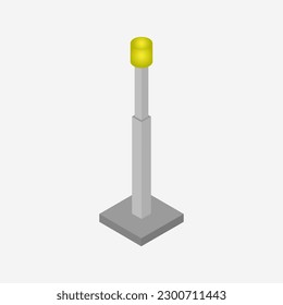 Isometric street light on a background