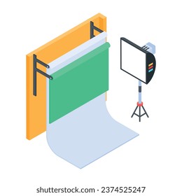 Isometric Style Art Studio Icon