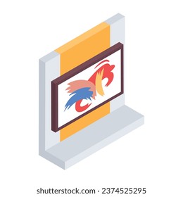 Isometric Style Art Studio Icon