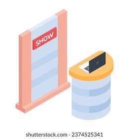 Isometric Style Art Studio Icon
