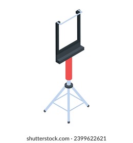 Isometric Style Film Studio Icon