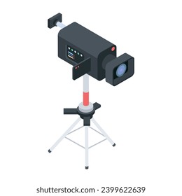 Isometric Style Film Studio Icon