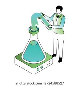 An isometric style illustration showing formulation