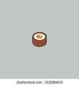Isometric sushi food icon or logo vector