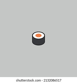 Isometric sushi food icon or logo vector