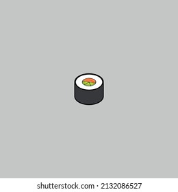 Isometric Sushi Food Icon Or Logo Vector