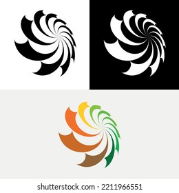 Isometric Swirl Rotate Abstract Logo