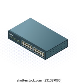 Isometric Switch Vector Illustration
