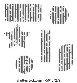 Isometric Tags - Graphic Elements - Vector Illustration 