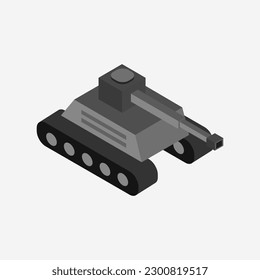 Tanque isométrico en el fondo