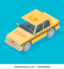  isometric taxi cab