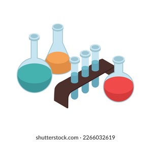 Composición de las clases de profesores isométricos con material educativo aislado en ilustración vectorial de fondo en blanco