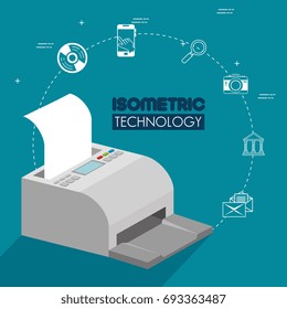 isometric technology 3D concept