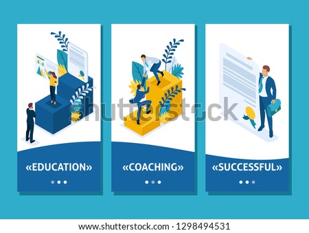 Isometric Template app Conceptual education and coaching is the key to success. Diplomas and knowledge, smartphone apps
