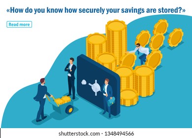 Isometric Template banner article Protect your funds from external threats, theft