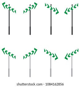 Isometric traffic arrows