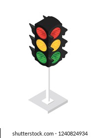 Isometric traffic light 3