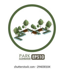 Isometric tree digital design, vector illustration eps 10