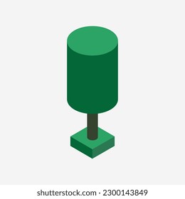 Isometric tree on a background