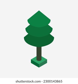 Isometric tree on a background