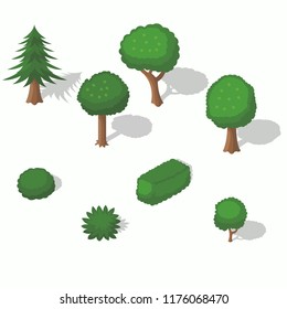 isometric trees and bushes