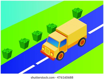 isometric truck