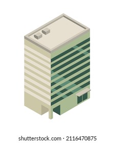 plano de icono de construcción urbana isométrica