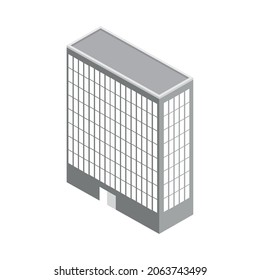 icono vector de construcción urbana isométrica