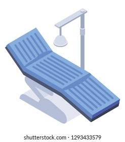 Isometric vector of dental chair