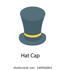 
Isometric vector design of hat icon.
