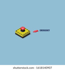 Isometric Vector Electrical Switches use in an Emergency