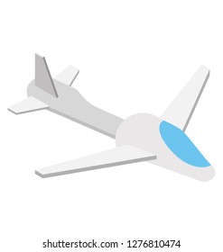 Isometric vector  icon of airjet