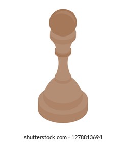 Isometric  vector icon of chess piece
