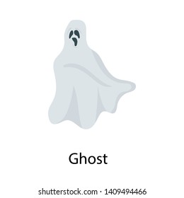 
Isometric vector icon of ghost 
