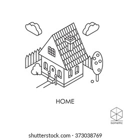 Isometric vector icon House