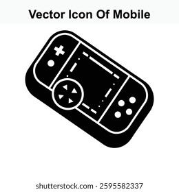 Isometric Vector Icon of a Mobile Handheld Gaming Device