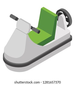Isometric vector icon of sea scooter