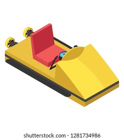 Isometric vector icon of sea scooter