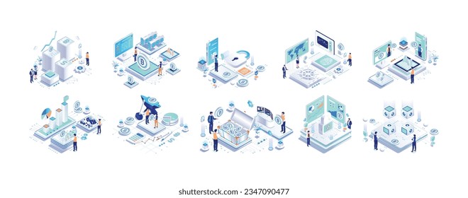 Isometric Vector  - Illustration Flat 