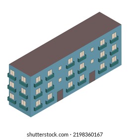 ilustración vectorial isométrica de bienes raíces modernos