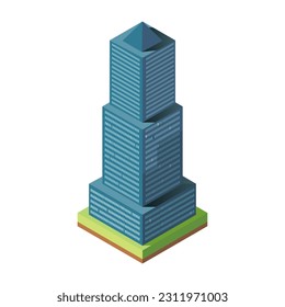 Raspador isométrico, fondo blanco, ilustración vectorial