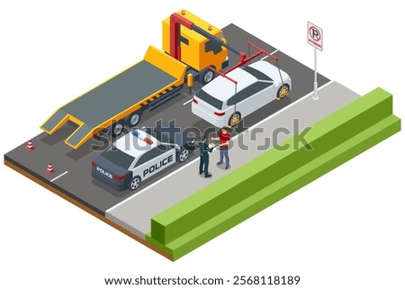 Similar – Image, Stock Photo Parked police car in old town
