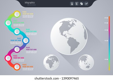 Isometric vector infographic design - Vector