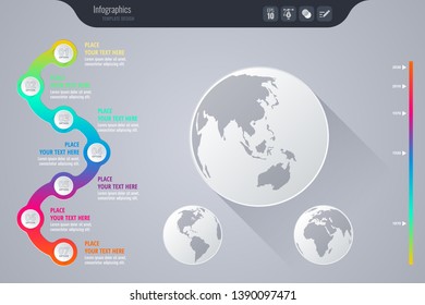 Isometric vector infographic design - Vector