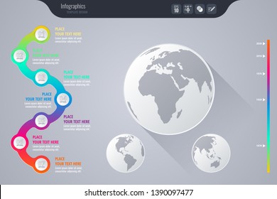 Isometric vector infographic design - Vector