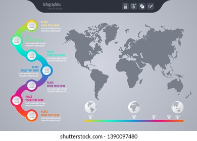 Isometric vector infographic design - Vector