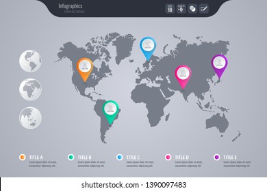 Isometric vector infographic design - Vector