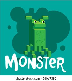 Isometric vector monster