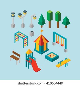 Isometric vector Park